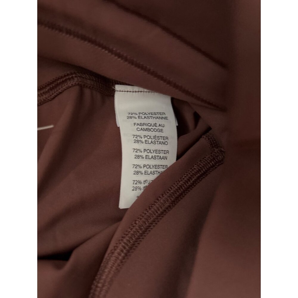 Vuori Womens XS High-Waisted Drawstring Leggings, new with tags, brown/plum - Picture 6 of 7